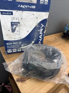 Binary B6a4k225 High Speed 4k Hdmi Cable B6a-4k2-25 82 Feet 10.2 Gbps 30hz