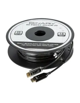 B8-FIBER2-4KHDR-20 BINARY Fiber Optic Hmi Cable