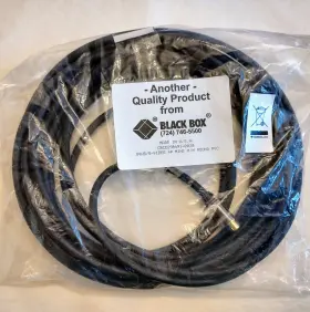 SV4-2M BLACK BOX Video Pin Male Silicone Cable