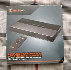 BWA19AV904 BLACK WEB Device Up Hdmi Switch Remote Control