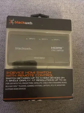 BWA17AV012 BLACKWEB Hdmi Switch Remote Control