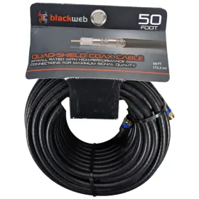 BWA17AV013 BLACKWEB Coax Cable Web Awg Quad Shield Tv Modem