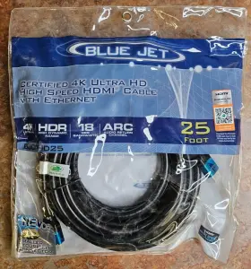 741835109154 BLUE JET Ultra Uhd Hdmi Cable Hdr Cord
