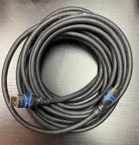 Bluerigger 313113860806 4k Hdmi Cable 25 Feet Black 60hz High Speed Nylon Braided
