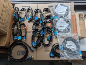 Bluerigger 609465955643 Lot Of 16 - Blue Rigger Hdmi-dvi Cables 3 New/13 Used