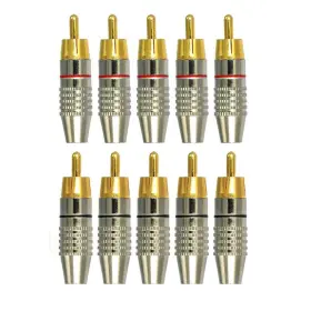 B0863ZDN8X BNAFES Rca Plug Solderless Audio Video Adapter