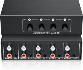 313036982982 BOLAAZUL Rca Audio Switch Box Bidirectional 313036982982 BOLAAZUL Rca Audio Switch Box Bidirectional
