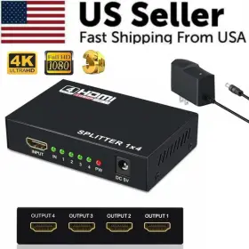 698596305304 HDMI Port Hub Splitter Amplifier Hdtv