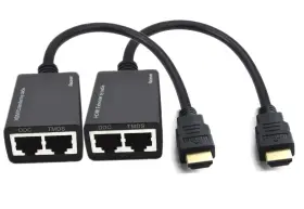 744759186812 HDMI Extender Ethernet Splitter Ports Network