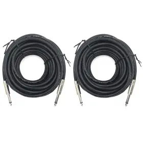 Branded Uspo0n4 2 Pack 100ft 1/4in Male Speaker Cable 6.35mm Stereo 12awg Audio Connection Cord