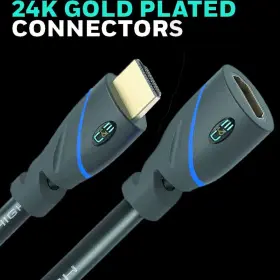 641489530819 C-E High Hdmi Cable Male Female Ethernet Feet #3