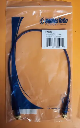 40003 C2G Cablestogo Velocity Mini Coax Interconnect