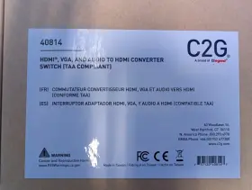 40814 C2G Vga Audio Hdmi Converter