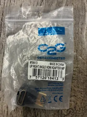 757120184133 C2G Up Right Angle Hdmi Adapter