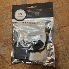 738435982317 CABLE MATTERS Micro Hdmi Vga Male Female Adapter