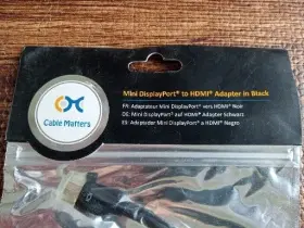 101001-BLACK CABLE MATTERS Mini Displayport Hdmi Adapter #2
