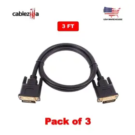 309927 CABLE-ZILLA Dvi Male Dual Link Pin Hdtv Monitor Cord