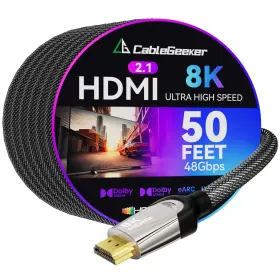 HDMI-8K CABLEGEEKER Cable Ultra Lead High Cord Connector