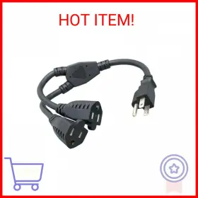 848078002041 CABLELERA Power Cord Extension Splitter Nema Aw 848078002041 CABLELERA Power Cord Extension Splitter Nema Aw