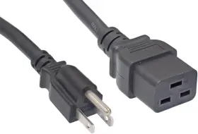 Cablelera Zwacpfac-06 North American Power Cord Extension Nema 5-15p To C19 6ft 14 Awg Black Cablelera Zwacpfac-06 North American Power Cord Extension Nema 5-15p To C19 6ft 14 Awg Black
