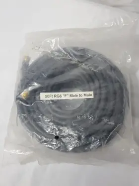 R6-F100G CABLESONLINE Connector Male Coaxial Cable