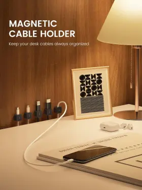 S-CE03028 CANISFLAX Pack Magnetic Cable Clips Phone Cord #3
