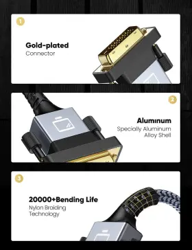 748497034800 CAPSHI Hdmi Dvi Adapter Cable High Plug Play #3