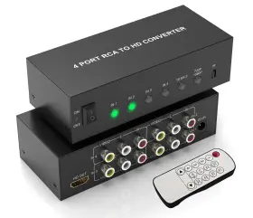 AV2HD-401-N CBCUYLE Rca Hdmi Converter Remote Adapter