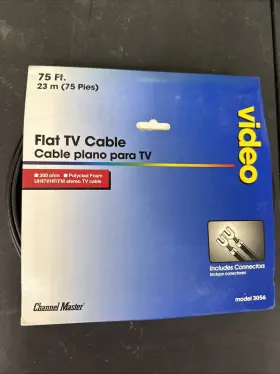 020572030564 CHANNEL MASTER Flat Lead Wire Cable Foam Tv