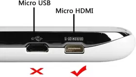 CY-HD-066-UP-0.5M CHENYANG Angled Micro Hdmi Male Hdtv Cable #3