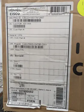 CAB-PRES-2HDMI-GR CISCO Presentation Cable Hdmi