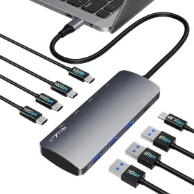 USBC-3A5C-CZYF CLICKFISH Usb Hub Video Splitter