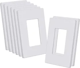 Cml Hardware 759337440057 Decorator Screwless Wall Plate 1-gang 8 Pack Gloss White Cml Hardware 759337440057 Decorator Screwless Wall Plate 1-gang 8 Pack Gloss White