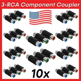 122-AS CMPLE Pack Rca Jack Coupler Video Cable Extender Join
