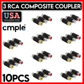 294-ZS CMPLE Rca Coupler Jack Cable Connector Extender