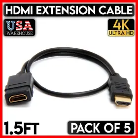 445-ZY CMPLE Hdmi Extension Cord Male Female Cable Hdtv