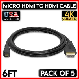 459-ZY CMPLE Micro Hdmi Cable Male Cord Hdtv Gopro Camera