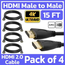 619162054877 CMPLE Pack Hdmi Cable Male Video Cord Mac Tv Box