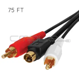 A-350 CMPLE Video Cable Rca Stereo Audio Svhs Cord