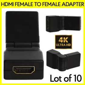 S-131 CMPLE Pack Hdmi Female Coupler Cable Extender Swivel