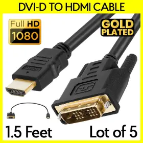 S-414 CMPLE Dvi Male Hdmi Adapter Cable Connector Converter