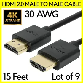 S-608 CMPLE Hdmi Cable Male Connector Cord Tv Xbox S-608 CMPLE Hdmi Cable Male Connector Cord Tv Xbox