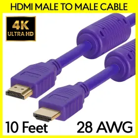 S-997 CMPLE Hdmi Cable Feet Male Cord Tv Monitor Projector