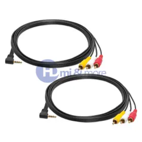 UA-HD-104 CMPLE Mini Rca Adapter Audio Video Camcorder Cable
