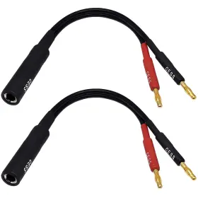 706597772510 CNCESS Ts Dual Banana Plug Speaker Adaptor Mono