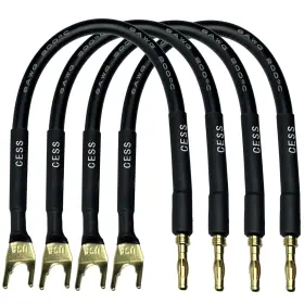 S027-6I CNCESS Hifi Speaker Cable Jumpers Wire Spade Plug