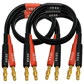 S037-3FT CNCESS Awg Silicone Speaker Cable Banana Plug