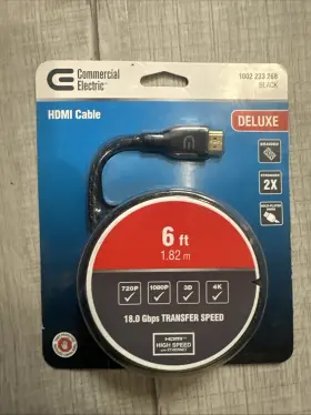 887429001647 COMMERCIAL ELECTRIC Deluxe Hdmi Cable