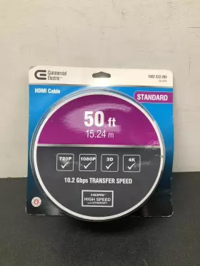 Commercial Electric Hd0776 50 Ft. Standard Hdmi Cable