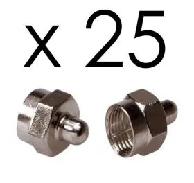 Commscope Svf59tg Lot 25 Coax Cable 75ohm Terminator Connector Caps 75 Male Terminal Head Adapter Commscope Svf59tg Lot 25 Coax Cable 75ohm Terminator Connector Caps 75 Male Terminal Head Adapter